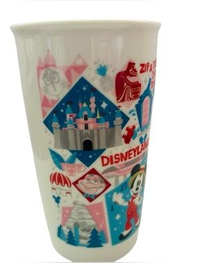 Starbucks Disneyland Zip A Dee Doo Dah! Ceramic Travel Tumbler Mug